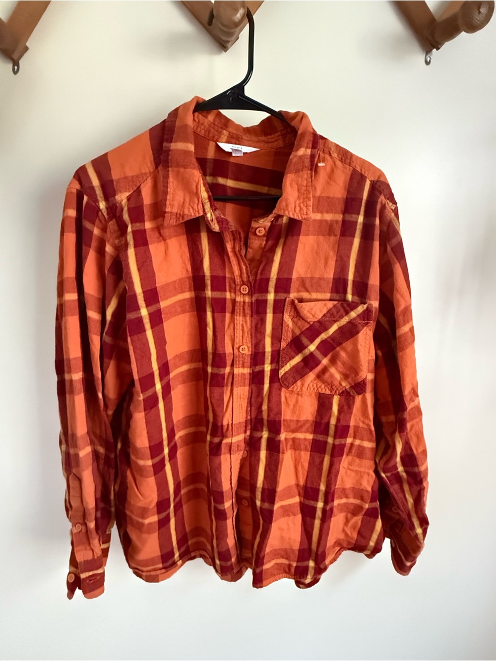 100% Cotton FALL Plaid Button-Up Shirt